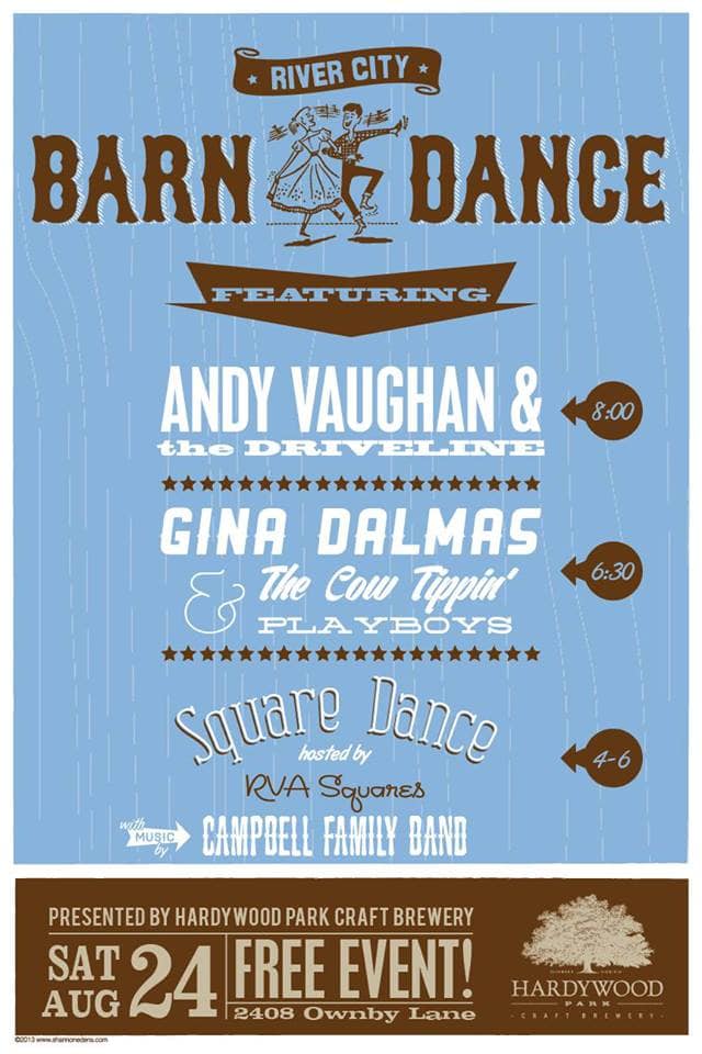 Free River City Barn Dance at Hardywood Park Craft Brewery on August 24 ...