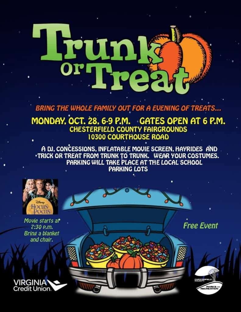 Chesterfield Trunk treat - Enjoying RVA and all it has to offer!