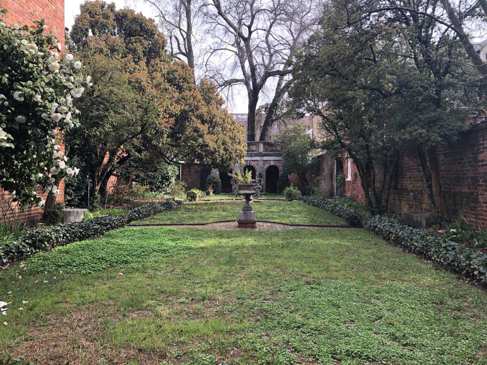 enchanted garden at the Poe Museum