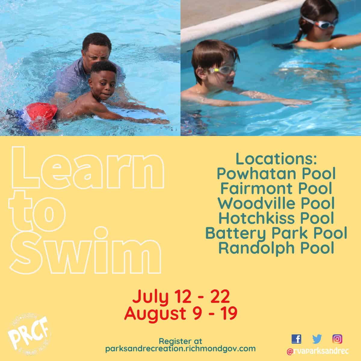 RVA Learn to swim - Enjoying RVA and all it has to offer!