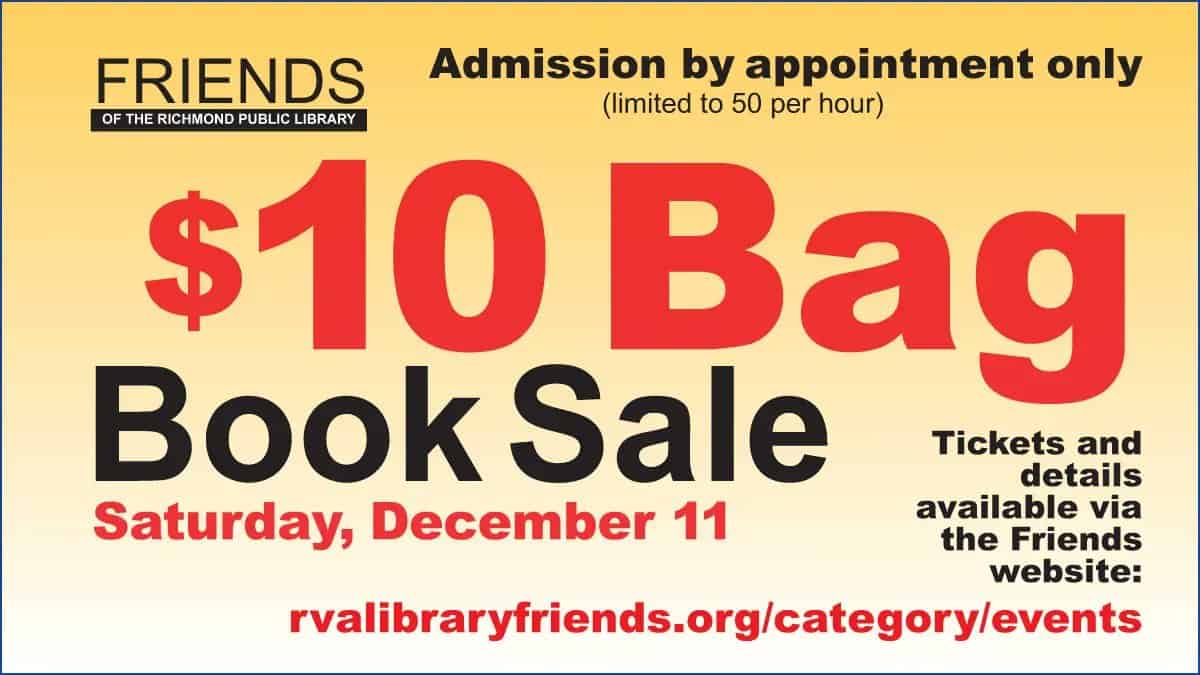 Library book sale Enjoying RVA and all it has to offer!